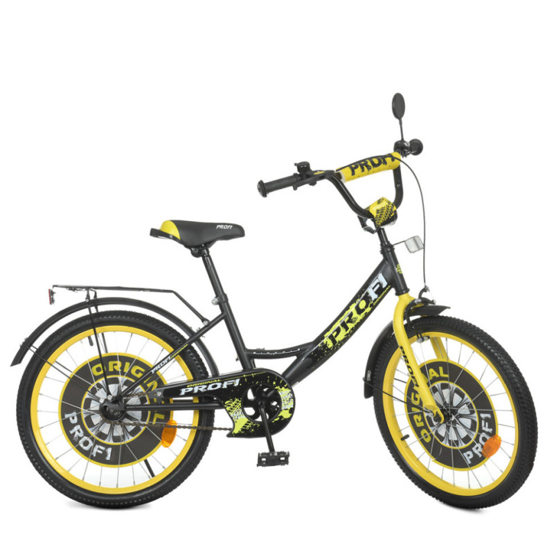 Велосипед детский PROF1 Y2043-1 20 дюймов, желтый