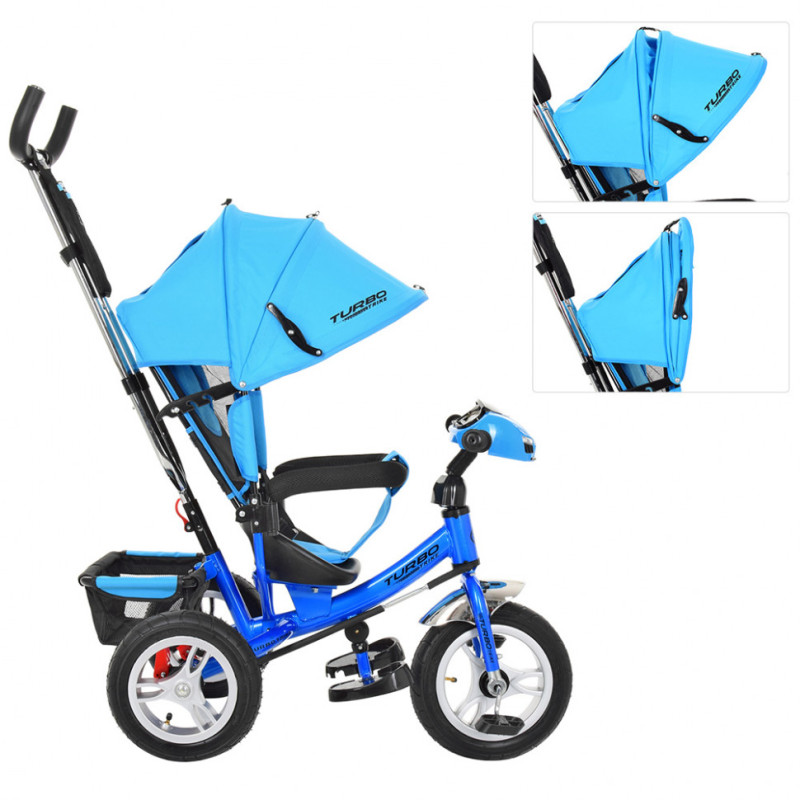 Детский трёхколесный велосипед M 3115-5HA с родительской ручкой и навесом Детский трёхколесный велосипед M 3115-5HA с родительской ручкой и навесом