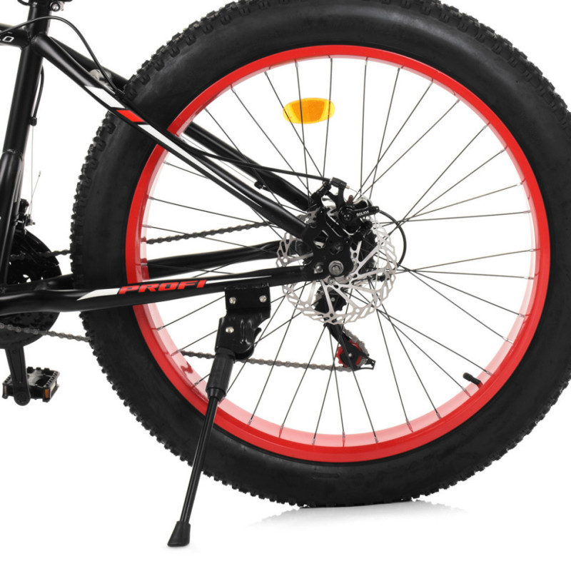 Велосипед підлітковий PROFI EB26POWER 1.0 S26.1 чорно-червоний
