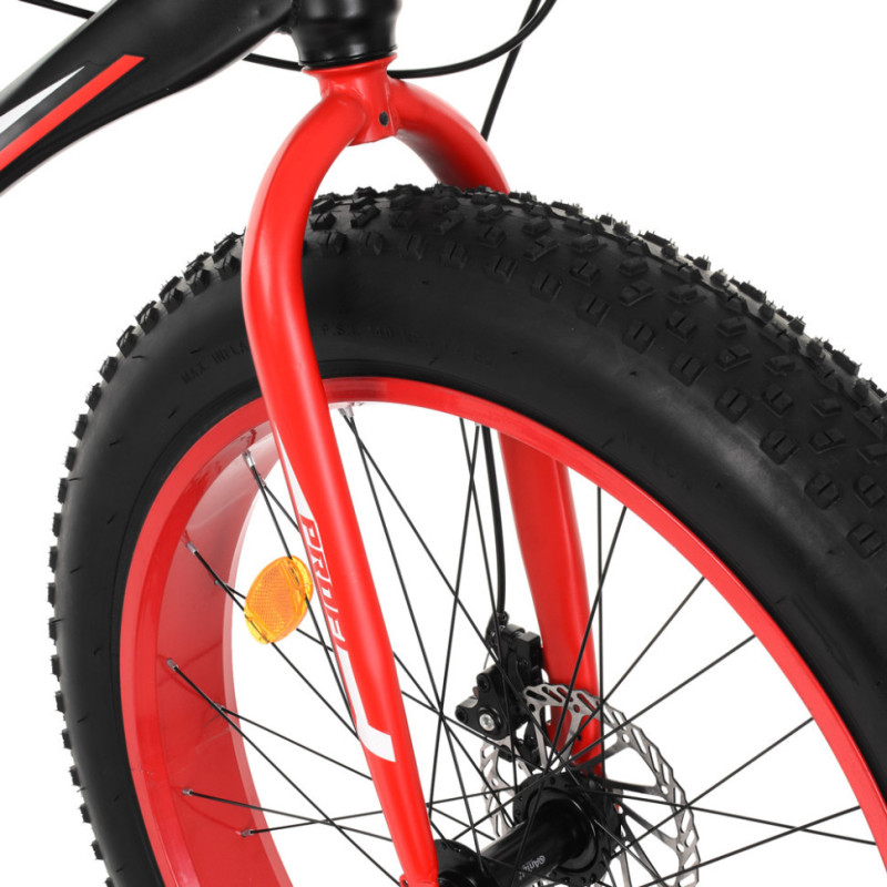 Велосипед підлітковий PROFI EB26POWER 1.0 S26.1 чорно-червоний