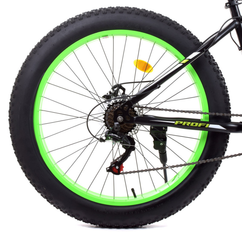 Велосипед підлітковий PROFI EB26POWER 1.0 S26.2 чорно-зелений