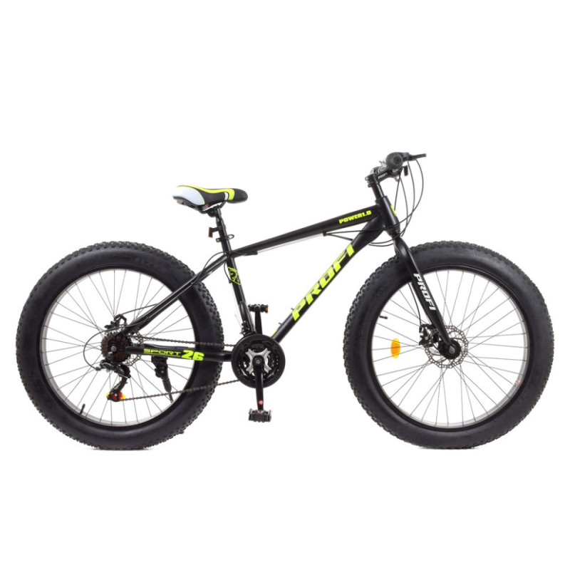 Велосипед підлітковий PROFI EB26POWER 1.0 S26.6 чорно-салатовий