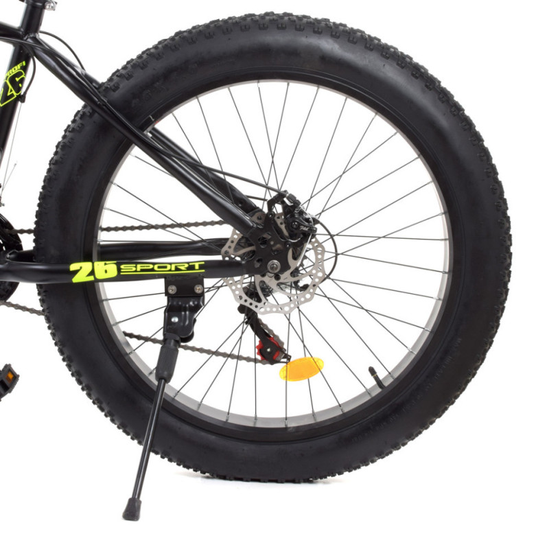 Велосипед підлітковий PROFI EB26POWER 1.0 S26.6 чорно-салатовий