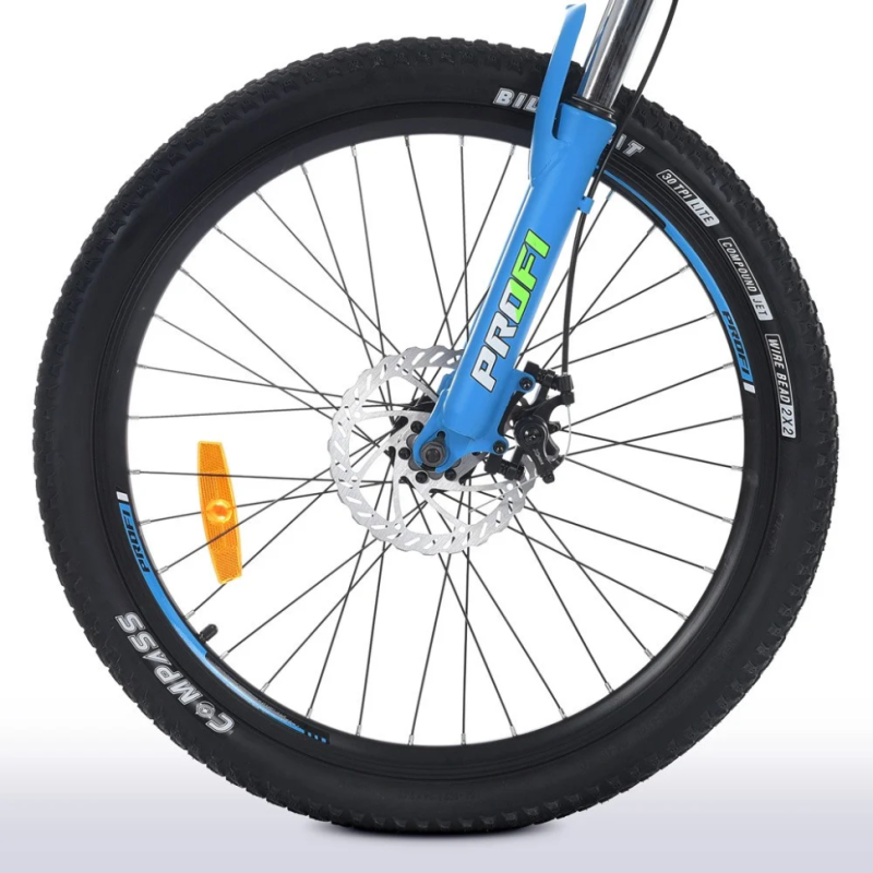 Велосипед "OPTIMAL" PROF1 G24OPTIMAL A24.4 24 д. Алюм.рама 13", SHIMANO 21SP, DB, FW TZ500, чорн-голуб