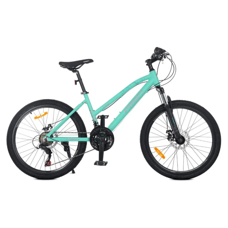 Велосипед "AIRY" PROF1 G24AIRY A24.4 24 д. Алюм.рама 15", SHIMANO 21SP, алюм.DB, CS TZ500, м'ятний