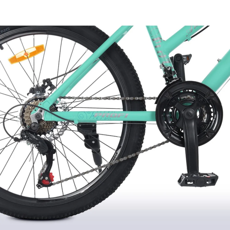 Велосипед "AIRY" PROF1 G24AIRY A24.4 24 д. Алюм.рама 15", SHIMANO 21SP, алюм.DB, CS TZ500, м'ятний