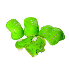 Дитячий набір захисту Bambi MS 0338 для колін, ліктів, зап'ястків Зелений (MS 0338(Green))