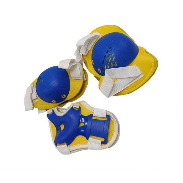 Комплект захисний дитячий MS 0032-2(Yellow) наколінники, налокітники, зап'ястя (MS 0032-2(Yellow))