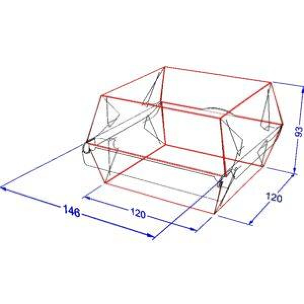 Упаковка для бургерів максі Чорна клеєна (75шт/уп)