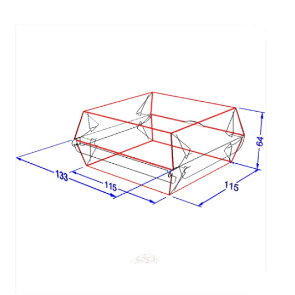 Упаковка для бургерів "Міді" світла