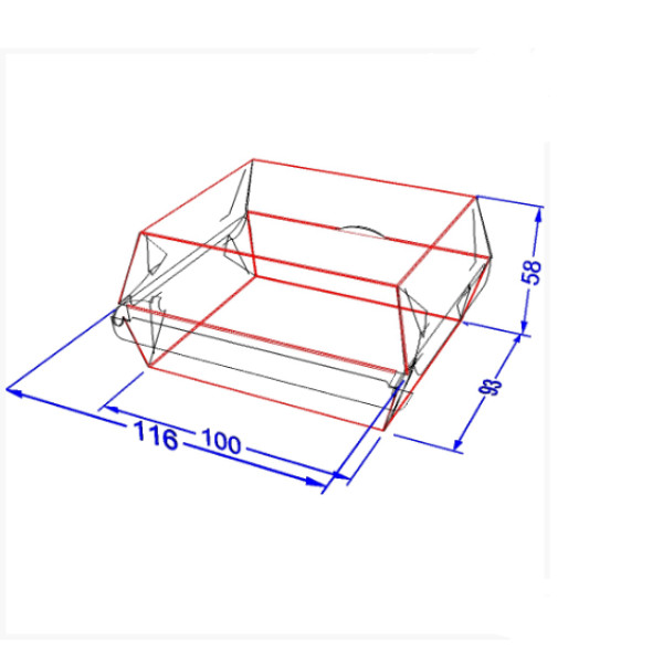 Упаковка для бургерів "Міні" темна