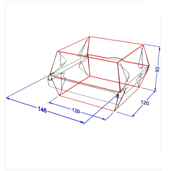 Упаковка для бургерів максі Крафт клеєна (75шт/уп)