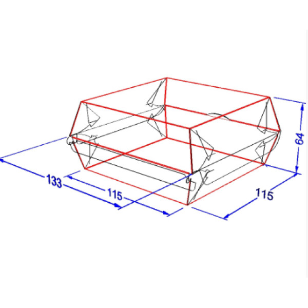 Упаковка для бургерів "Міді" крафт