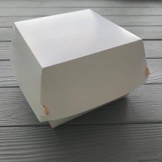 Коробка для бургера XL белая/белая 130х130х100 мм (100шт/уп|300шт/ящ)
