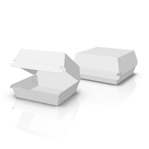 Упаковка для бургерів міні Біла (100шт/уп)