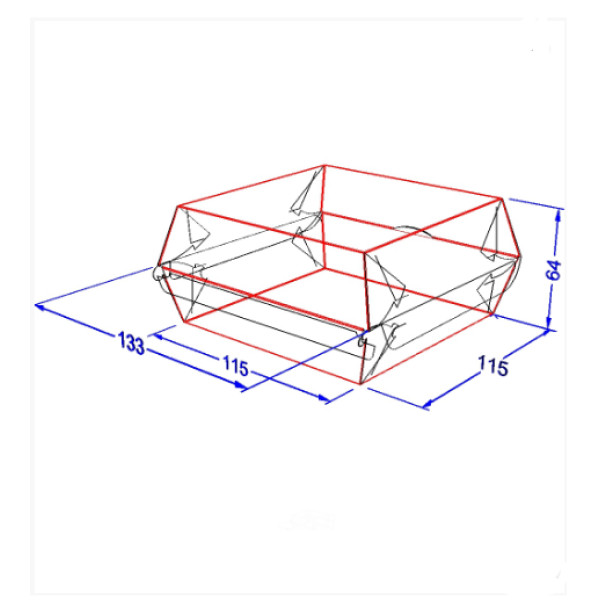Упаковка для бургерів "Міді" біла