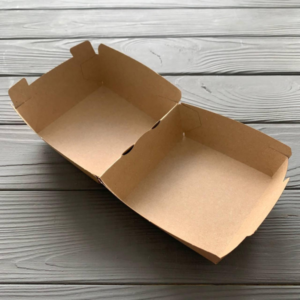 Коробка для бургера M 94*94*70 мм Крафт (90шт/уп|540шт/ящ)