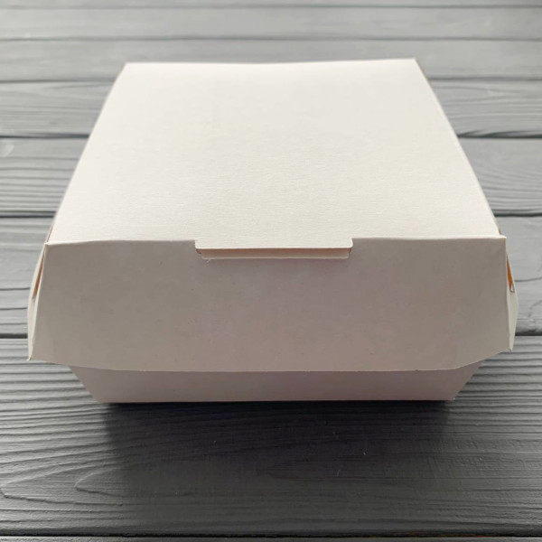 Коробка для бургера біла 120х120х70 мм (100шт/уп)