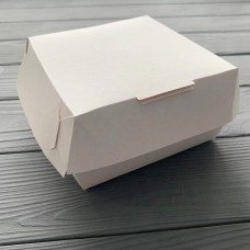 Коробка для бургера белая 120х120х70 мм (100шт/уп)