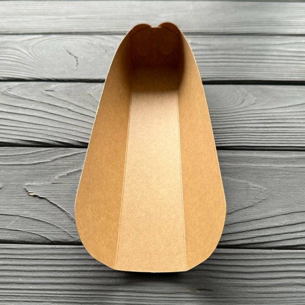 Упаковка для хот-дога клеєна 200х40х40мм Крафт PLHK