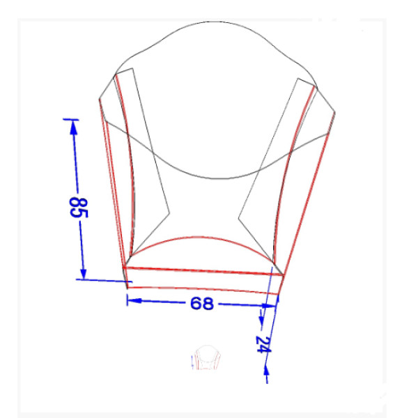 Упаковка для картоплі фрі Міні Крафт (50шт/уп)