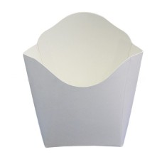 PLFW1 Упаковка для картоплі фрі картона біла MINI (50/2000)