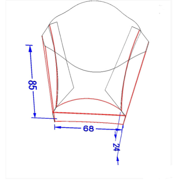 Упаковка для картоплі фрі "Міні" Біла