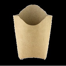 PLFK1 Упаковка для картоплі фрі картона крафт MINI (50/2000)