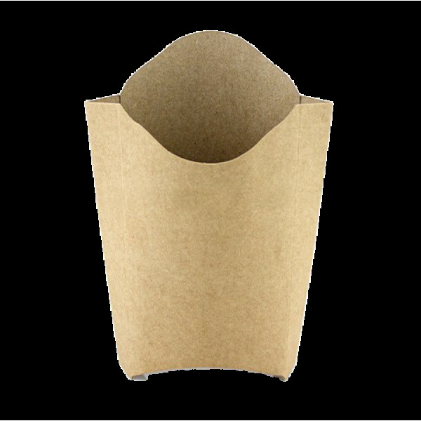 PLFK1 Упаковка для картоплі фрі картона крафт MINI (50/2000)