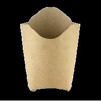 PLFK2 Паковання для картоплі фрі картонна крафт MIDI (50/2000)