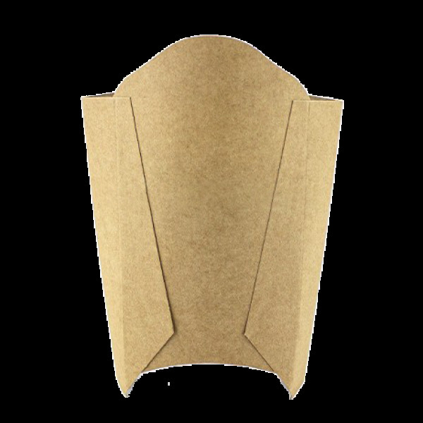 PLFK2 Паковання для картоплі фрі картонна крафт MIDI (50/2000)