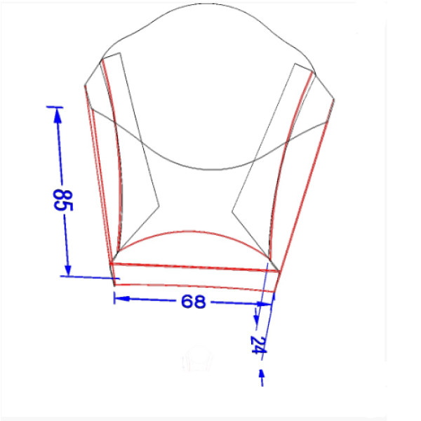 Упаковка для картоплі фрі "Міні" Світла