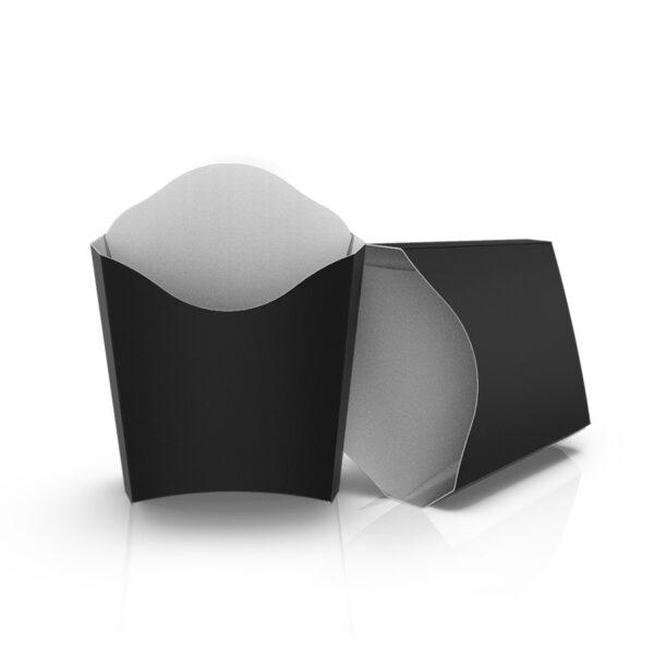 Упаковка для картоплі фрі Міні Чорна (50шт/уп)