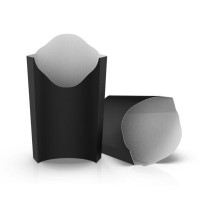 Упаковка для картоплі фрі Міді Чорна (50шт/уп)