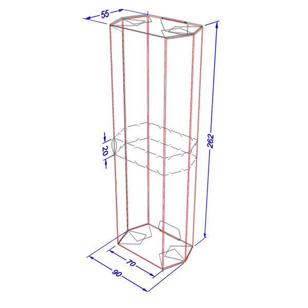 Картопляна упаковка для шаурми, буролито,ролів MAXI біла