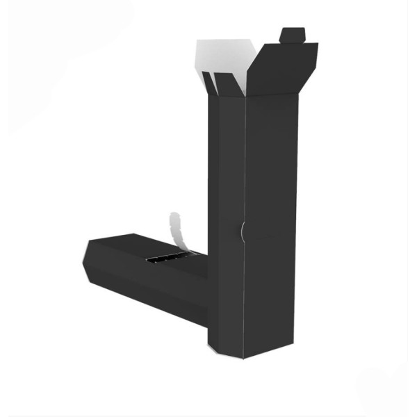 Картонна упаковка для шаурми, буріто. Чорна MAXI