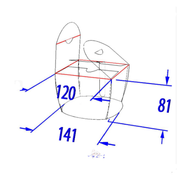 Коробка для локшини і салатів 1,2 л. Біла