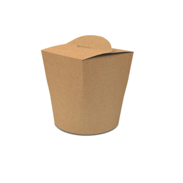 Коробка для локшини і салатів 600 мл. Крафт (50шт/уп)