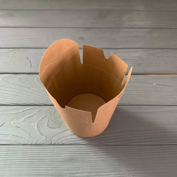 Паста бокс 600мл крафт (50шт/уп|500шт/ящ) FLT600K