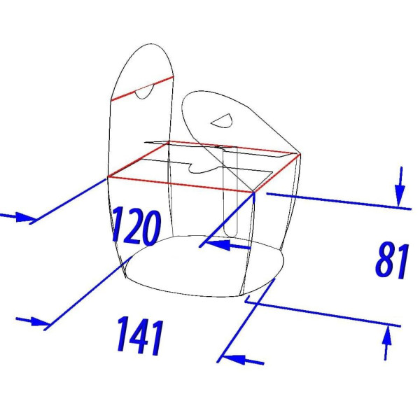 Коробка для локшини і салатів 1,2 л. Крафт (50шт/уп)