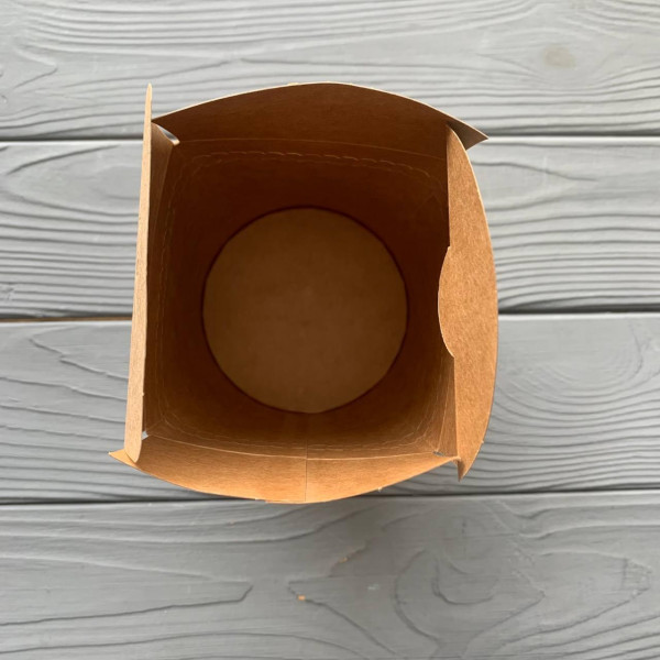 Паста бокс 600мл крафт (50шт/уп|300шт/ящ)