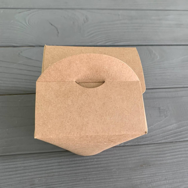 Паста бокс 600мл крафт (50шт/уп|300шт/ящ)