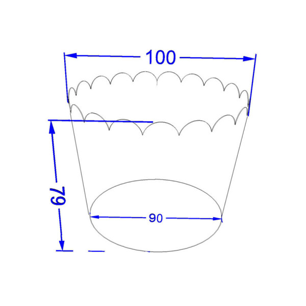 Креманка для салатів 350 мл крафт