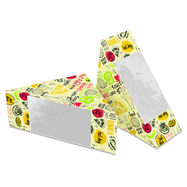 Картонна упаковка для сендвічів світла