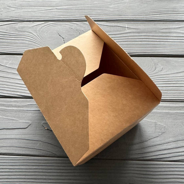 Контейнер паперовий для снеків 113х90х64мм Крафт PLKK