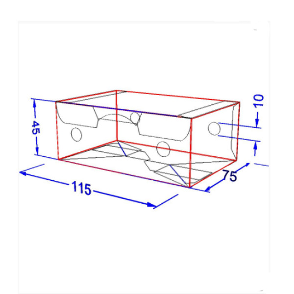 Картонна упаковка снек бокс "Міні" Біла