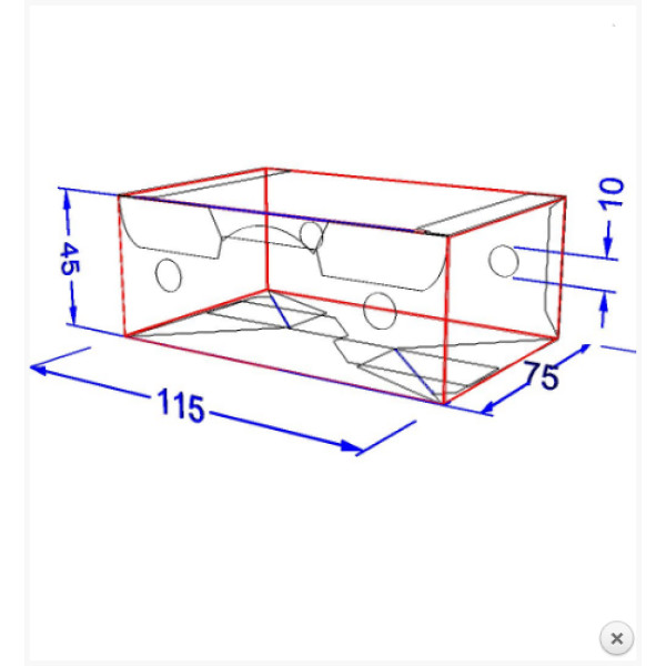 Картонна упаковка снек бокс "Міні" Крафт
