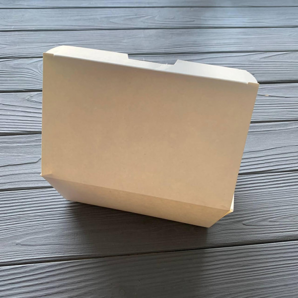 Упаковка паперова велика біла для суші та снеків 165х105х58 мм (25шт/уп|4уп/ящ)