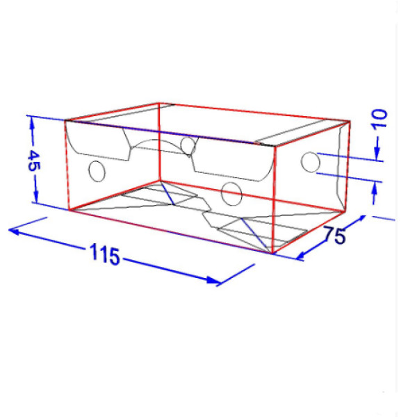 Картонна упаковка снек бокс "Міні" Світла