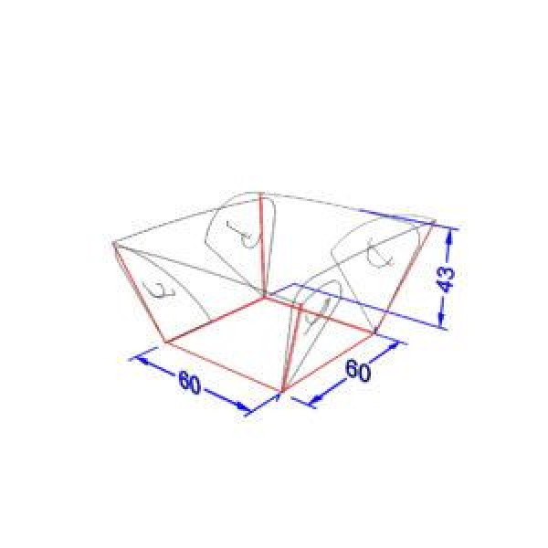 Картонна тарілка Човник "Міні" чорна